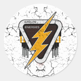 AUTOCOLLANT NRJ 2025 RUNDER AUFKLEBER