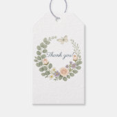 Autocollant thank you floral geschenkanhänger (Vorderseite)