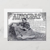 Autocrat Stationery Ad Postkarte (Vorne/Hinten)