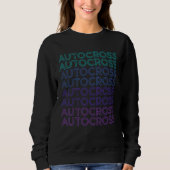 Autocross Car Racing Retro Sweatshirt (Vorderseite)
