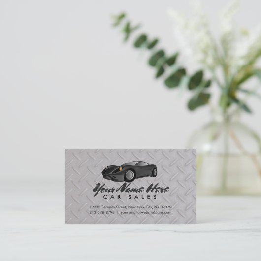 Autodealership-Geschäfts-Karten Visitenkarte (Stehend Vorderseite)
