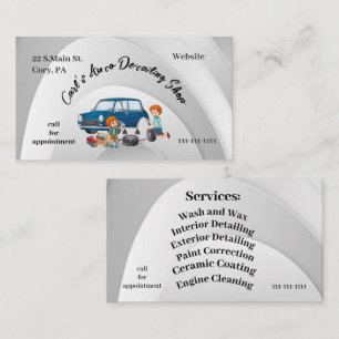 Autodetailing-Geschäft Visitenkarte 3,5" x 2,0"