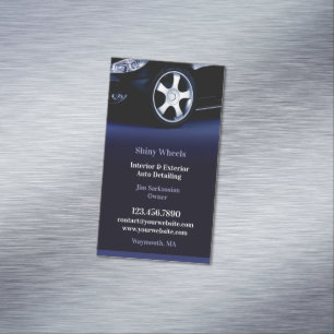 Autodetailing Magnetische Visitenkarte