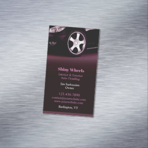 Autodetailing Magnetische Visitenkarte