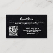 Autodetaillierer Custom QR Premium Visitenkarte (Rückseite)
