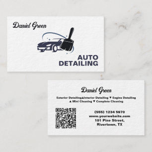 Autodetaillierer Custom QR Premium Visitenkarte