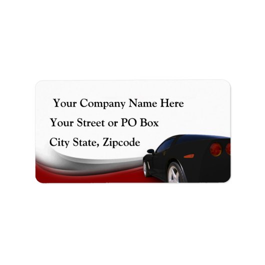 Autodetails Adressaufkleber (Vorne)