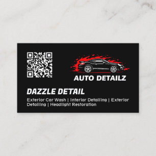 Autodetails für das benutzerdefinierte Logo Schwar Visitenkarte