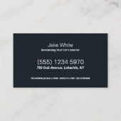 Autodetails für die benutzerdefinierte QR Visitenkarte (Rückseite)