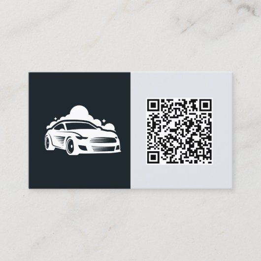Autodetails für die benutzerdefinierte QR Visitenkarte (Vorderseite)