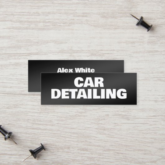 Autodetails Telefonnummerkarte (Vorderseite/Rückseite Beispiel)