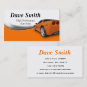 Autodetails und Service Visitenkarte (Vorne/Hinten)