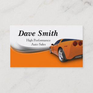 Autodetails und Service Visitenkarte