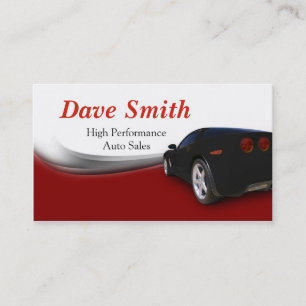 Autodetails und Service Visitenkarte