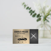 Autodiagramm | Wrenches | Mechanik Visitenkarte (Stehend Vorderseite)