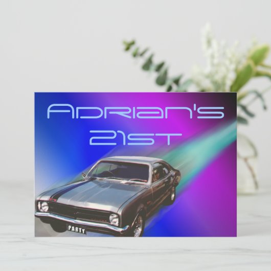 Autoeinladung Einladung (Stehend Vorderseite)