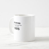Autoenthusiasten Geschenk-Warnung kann über Cars G Kaffeetasse (Vorderseite Links)