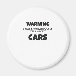 Autoenthusiasten Geschenkwarnung kann über Cars Gi Magnet