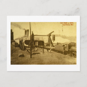 Autofähre bei Dock, Grand Haven, Michigan Postkarte