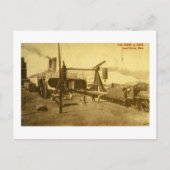 Autofähre bei Dock, Grand Haven, Michigan Postkarte (Vorderseite)