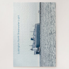 Autofähre bei Ludington North Breakwater Light Puzzle