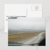 Autofahren auf dem Dalton Highway Postkarte (Vorne/Hinten)