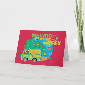 Autofahren bei Merry 2 Feiertagskarte