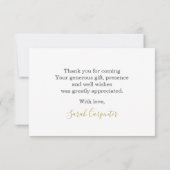 Autofahren durch Dankeschön Mitteilungskarte (Rückseite)