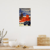 Autofahren in Deutschland Poster (Küche)