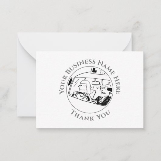 Autofahrer Dankeschön Karte (Vorderseite)