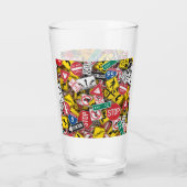 Autofahrer-Fun Road-Sign Collage Glas (Rückseite)