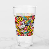 Autofahrer-Fun Road-Sign Collage Glas (Vorderseite)