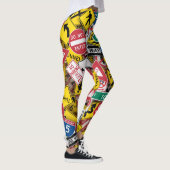 Autofahrer-Fun Road-Sign Collage Leggings (Rechts)