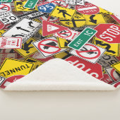 Autofahrer-Fun Road-Sign Collage Sherpadecke (3/4)