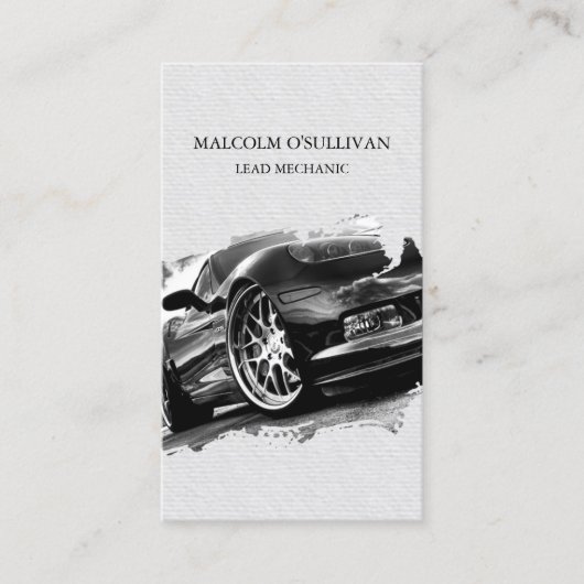 Autofahrer für die Reparatur von Auto Visitenkarte (Vorderseite)