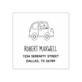 Autofahrer Gummistempel (Prägung)