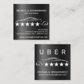 Autofahrer Quadratische Visitenkarte (Vorne/Hinten)
