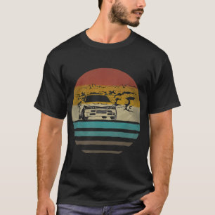 Autofahrer Retro Vintage Silhouette Geschenk T-Shirt