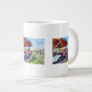 Autofahrt auf der Messe Jumbo-Tasse