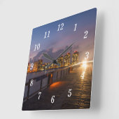 Autofahrt auf der Navarra Beach Pier Wall Uhr (Winkel)