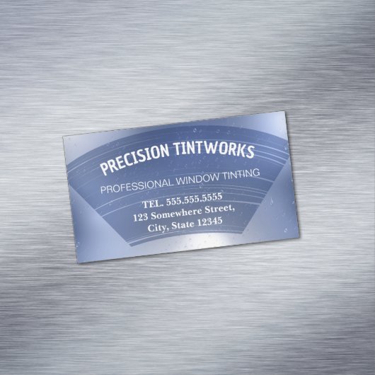 Autofenster Tinten Magnetische Visitenkarte (Beispiel)