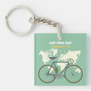 Autofreier Tag 22 September Fahrrad Schlüsselanhänger