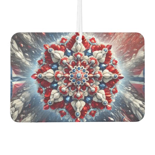 Autofreunde mit norwegischer Farbgestaltung Autolufterfrischer (Vorderseite)