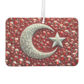 Autofreunde mit türkischer Farbgestaltung Autolufterfrischer (Rückseite)