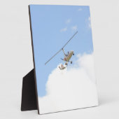 Autogiro im Flug Fotoplatte (Seite)