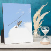 Autogiro im Flug Fotoplatte (Seite)