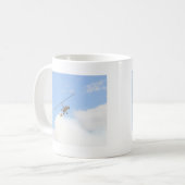 Autogiro im Flug Kaffeetasse (Vorderseite Links)