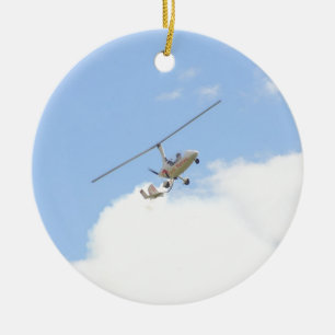 Autogiro im Flug Keramikornament