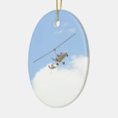 Autogiro im Flug Keramikornament (Links)