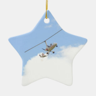 Autogiro im Flug Keramikornament